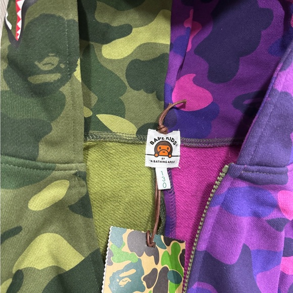 AUTHENTIC BAPE Camouflage Kids Hoodie - Picture 2 of 7